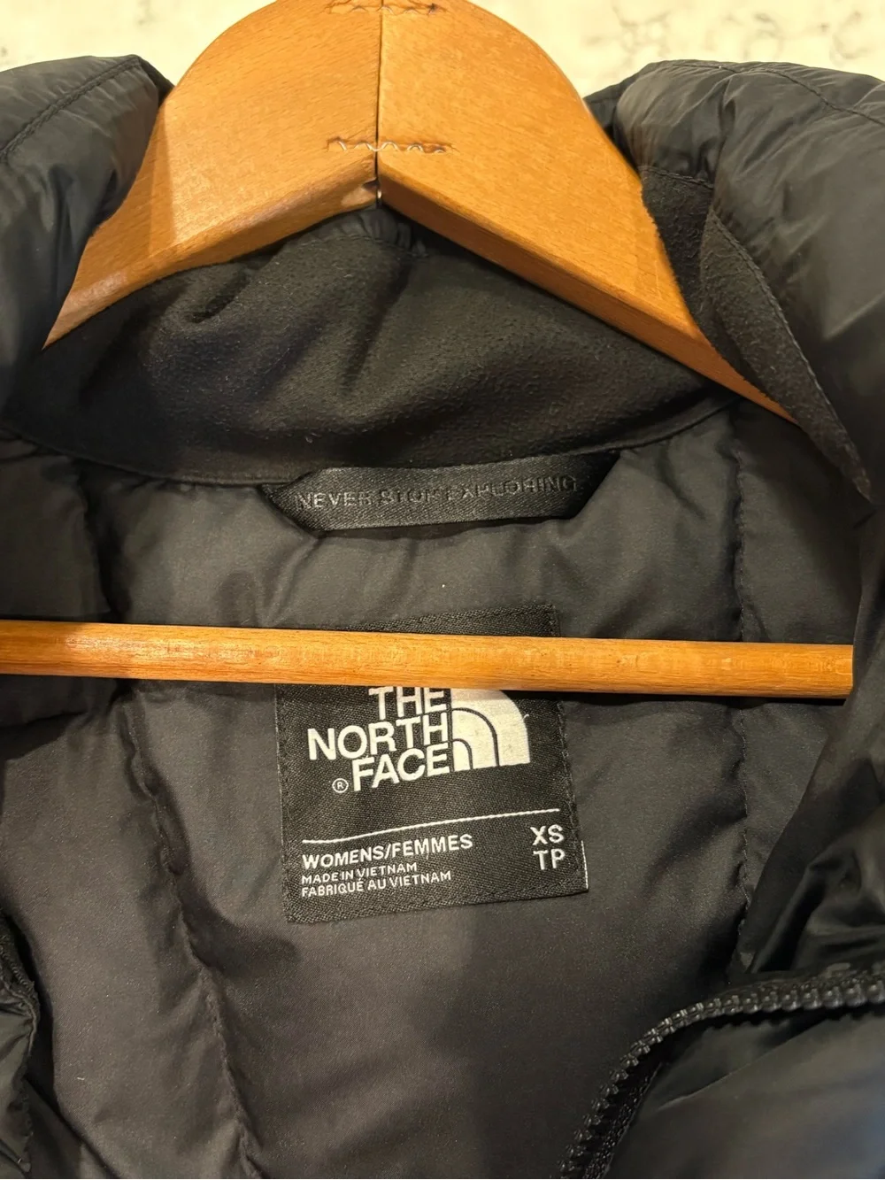 The North Face Black Quilted Long Puffer Jacket - woman’s XS
